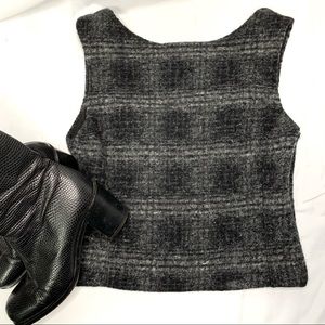 Banana Republic plaid wool crop top